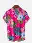 Floral Chest Pocket Short Sleeve Hawaiian Shirt