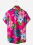 Floral Chest Pocket Short Sleeve Hawaiian Shirt