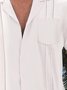 Cotton Chest Pocket Short Sleeve Guayabera Shirt