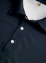 Ombre Button Short Sleeve Polo Shirt