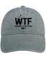 Men's /Women's WTF - Where's The Fish Graphic Printing Regular Fit Adjustable Denim Hat