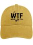 Men's /Women's WTF - Where's The Fish Graphic Printing Regular Fit Adjustable Denim Hat