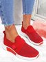 Rhinestone Flyknit Breathable Upper Sneakers