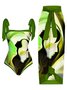 Printing Square Neck Abstract Vacation One Piece With Cover Up