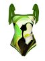 Printing Square Neck Abstract Vacation One Piece With Cover Up