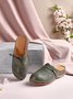 Knotted Cutout Vintage Mules