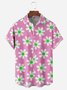 Floral Chest Pocket Short Sleeve Hawaiian Shirt