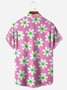 Floral Chest Pocket Short Sleeve Hawaiian Shirt