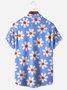 Floral Chest Pocket Short Sleeve Hawaiian Shirt