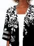 Floral Loose Casual Wrap Kimono