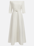 Morden Off The Shoulder Dress With No