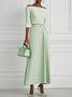 Morden Off The Shoulder Dress With No