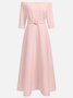 Morden Off The Shoulder Dress With No