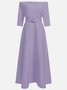 Morden Off The Shoulder Dress With No