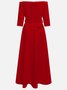 Morden Off The Shoulder Dress With No