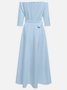 Morden Off The Shoulder Dress With No