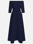 Morden Off The Shoulder Dress With No