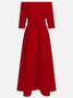 Morden Off The Shoulder Dress With No