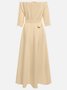 Morden Off The Shoulder Dress With No