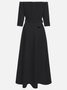 Morden Off The Shoulder Dress With No