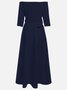 Morden Off The Shoulder Dress With No