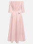 Morden Off The Shoulder Dress With No