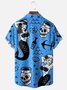 Mermaid Chest Pocket Short Sleeve Hawaiian Shirt
