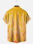 Flame Chest Pocket Short Sleeve Casual Shirt