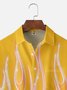 Flame Chest Pocket Short Sleeve Casual Shirt