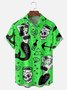 Mermaid Chest Pocket Short Sleeve Hawaiian Shirt