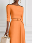 Morden Off The Shoulder Dress With No