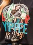 Black Jersey Vintage Short Sleeve Crew Neck T-shirt