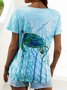 Turtles Short Sleeve Crew Neck Casual T-shirt