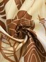 Mens Retro Aloha Hippie Print Lapel Loose Short Sleeve Funky Hawaiian Shirt