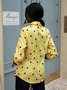 Shirt Collar Long Sleeve Casual Top