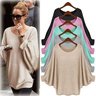 Batwing Casual Crew Neck Knitted Top